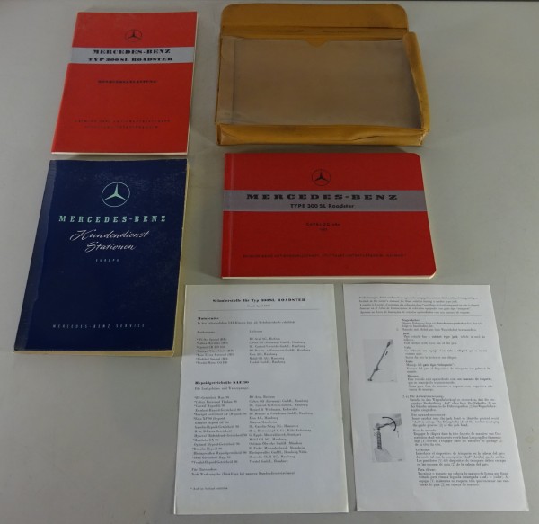 Bordmappe + Betriebsanleitung Mercedes-Benz 300 SL R198 Roadster Stand 05/1957
