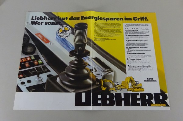 Prospektblatt / Broschüre Liebherr Energie-Spar-Programm