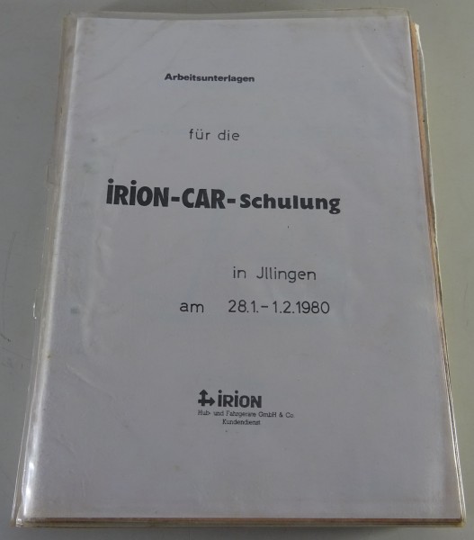 Kundendienst-Anleitung Irioncar-Diesel-Gabelstapler Rekord Stand 02/1980