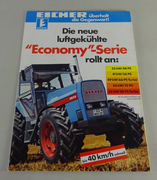 Prospekt Eicher Traktoren Economy - Serie 3048 S/AS - 3088 S/AS