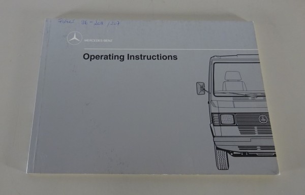 Owner´s Manual / Handbook Mercedes-Benz T1 207 D - 409 D from 06/1989