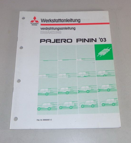 Werkstatthandbuch Nachtrag Elektrik Schaltpläne Mitsubishi Pajero Pinin von 2003