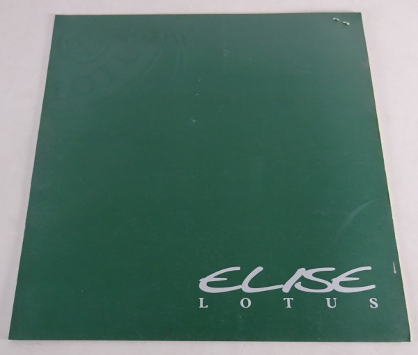 Prospekt / Broschüre Lotus Elise Stand 1996