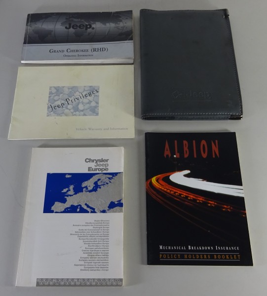 Wallet + Owner's Manual / Handbook Jeep Grand Cherokee Typ ZJ from 1997