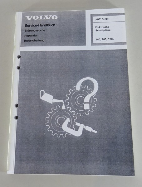 Werkstatthandbuch Elektrik / Elektrische Schaltpläne Volvo 740 / 760 von 02/1985