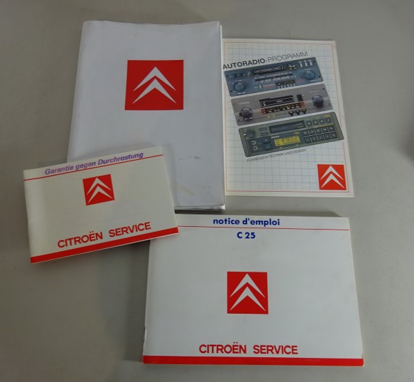 Bordmappe mit Betriebsanleitung / Handbuch Citroen C25 Stand 1986