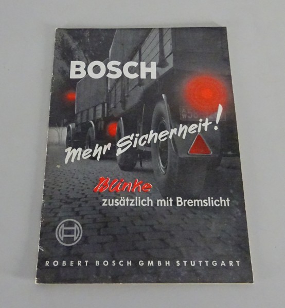 Handbuch Bosch Blinker Schaltpläne Stand 11/1956