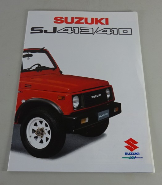 Prospekt / Broschüre Suzuki SJ 413 / 410 Stand 1987