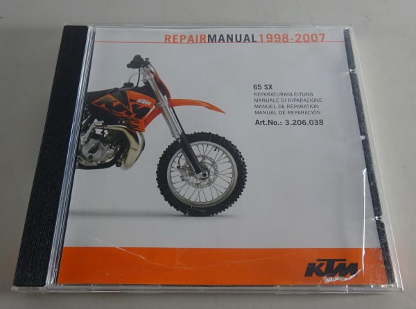 Werkstatthandbuch / Workshop Manual KTM 65 SX Bj. 1998 - 2007