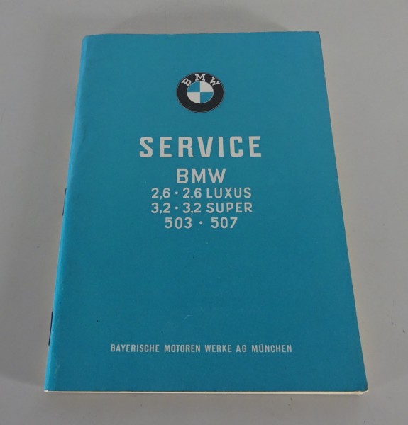 Scheckheft / Serviceheft BMW V8 2,6 / 3,2 + 503 + 507 Stand 1961