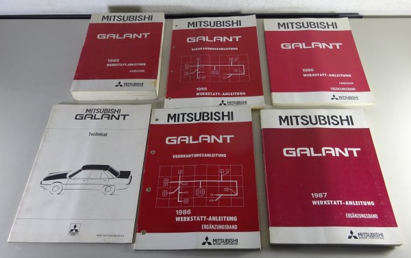 Werkstatthandbuch + Nachträge Mitsubishi Galant Typ E10 Baujahr 1983 - 1988