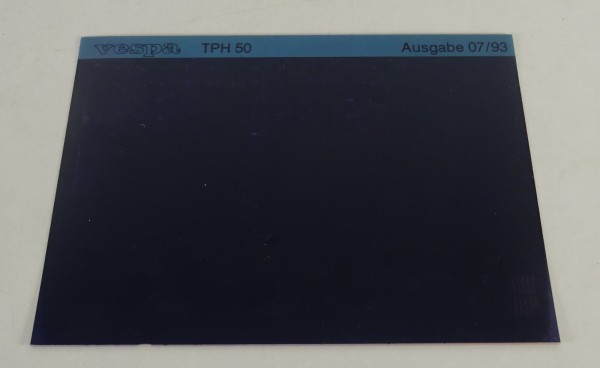 Microfich Ersatzteilkatalog Vespa TPH 50 Stand 07/1993
