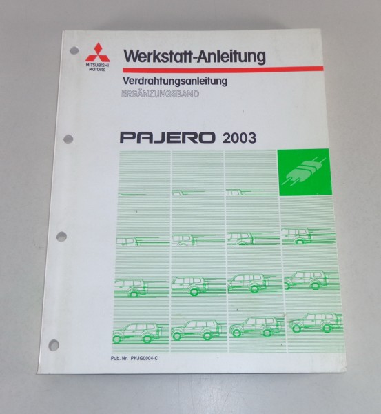 Werkstatthandbuch Nachtrag Elektrik Schaltpläne Mitsubishi Pajero V60 von 2003