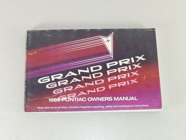 Owner's Manual / Betriebsanleitung Pontiac Trans Grand Prix von 1989