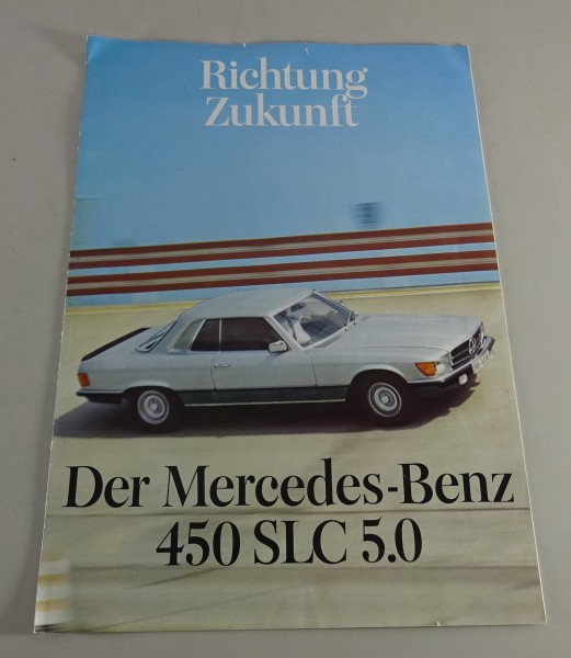 Prospekt / Broschüre / Faltprospekt Mercedes Benz SL 450 5.0 Typ C107 von 8/1977