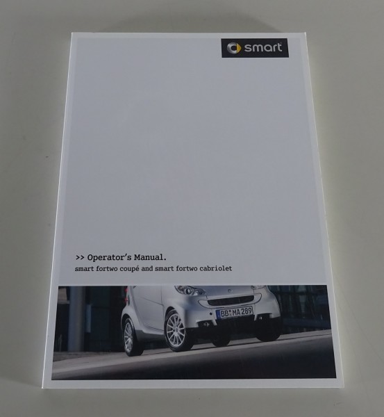 Owner's Manual / Handbook Smart Fortwo + Cabrio Typ 451 from 09/2010