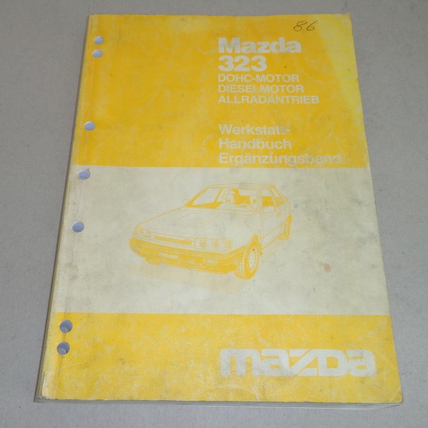 Werkstatthandbuch Mazda 323 BF inkl. Diesel und Allrad 4WD Stand 06/1986