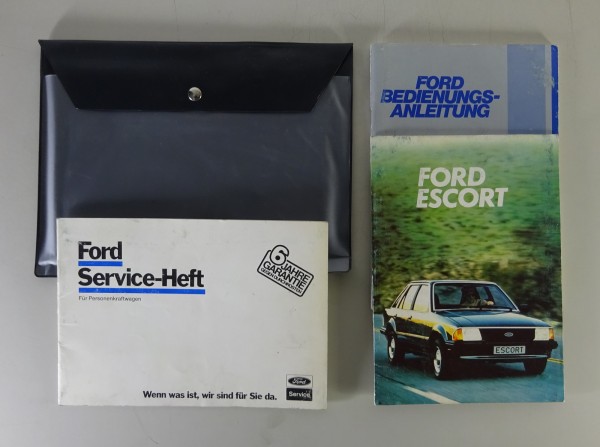 Bordmappe + Betriebsanleitung Ford Escort MK III Stand 03/1982