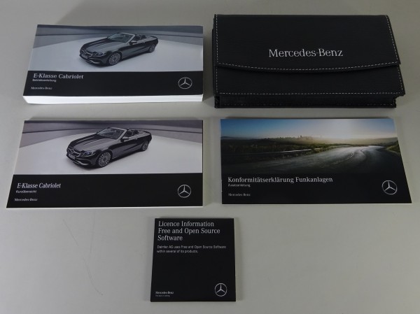 Bordmappe + Betriebsanleitung Mercedes-Benz E-Klasse Cabriolet A238 Stand 2017