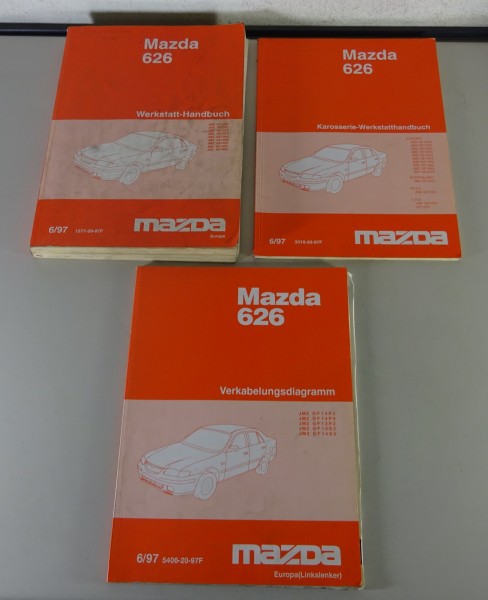 Werkstatthandbuch Mazda 626 GF/GW Motor Getriebe Bremsen Karosserie von 06/1997