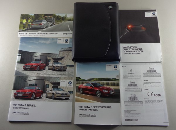 Owner's Manual + Wallet BMW 6-Series Cabrio / Coupe F12 / F13 from 6/2013