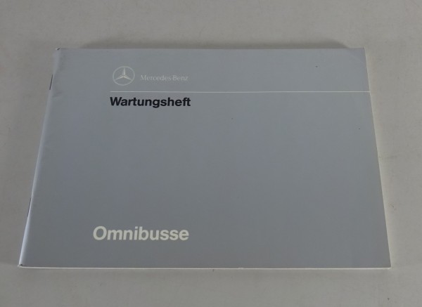 Scheckheft / Wartungsheft blanko Mercedes Benz Bus O 404 von 08/1991