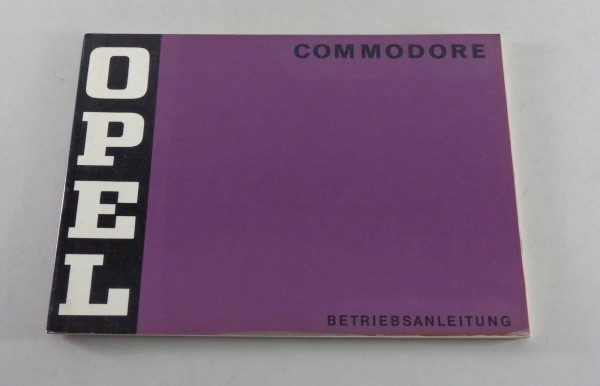 Betriebsanleitung / Handbuch Opel Commodore B / Coupé Ausgabe 02/1972