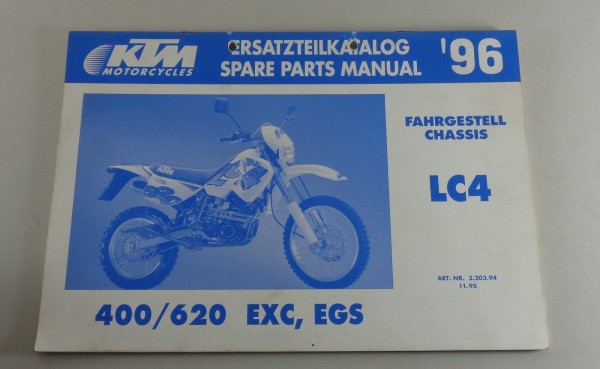 Teilekatalog KTM LC4 400 / 620 EXC, EGS Baujahr 1996 Fahrgestell