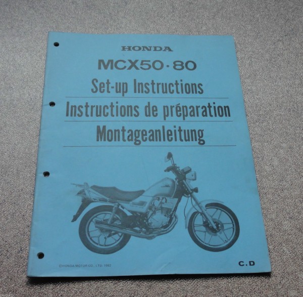 Montageanleitung Honda MCX 50 / 80 Stand 1982