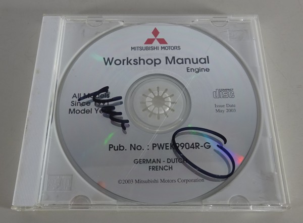 Werkstatthandbuch auf CD Mitsubishi Motoren alle Modelle ab Modelljahr 05/2003
