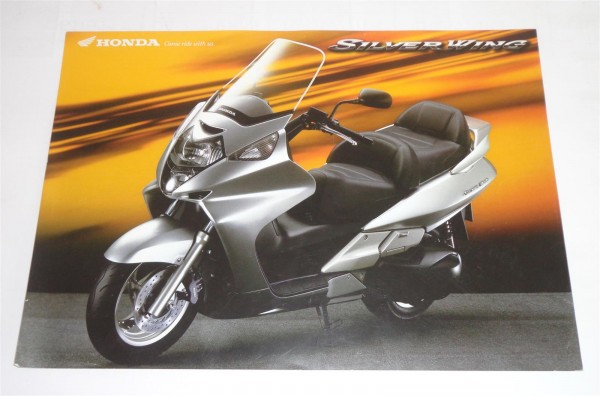 Prospekt Prospektblatt Honda Roller Silver Wing 600 ccm