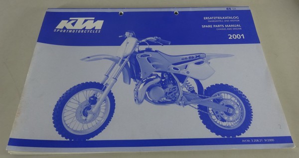 Teilekatalog Fahrgestell & Motor KTM 65 SX Modelljahr 2001