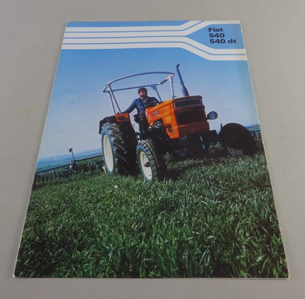 Faltprospekt / Prospekt Fiat - Traktoren 540 / 540 DT Stand 02/1980