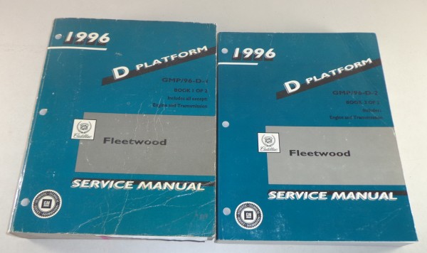 Werkstatthandbuch / Service Manual Cadillac Fleetwood Rear Wheel Drive 1996