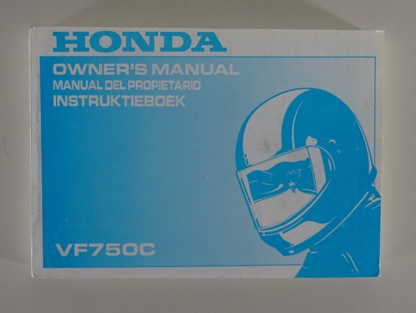 Owner´s Manual / Manual Del Propietario / Instruktieboek Honda VF 750 C von 1993