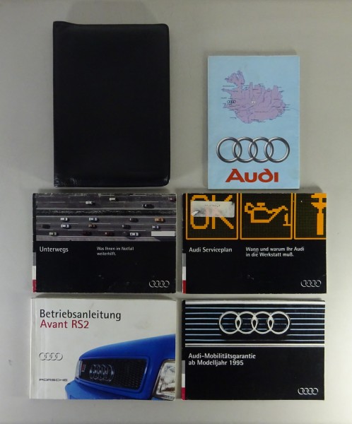Bordmappe + Betriebsanleitung Audi Avant RS2 Quattro Typ B4 Porsche Stand 1/1994