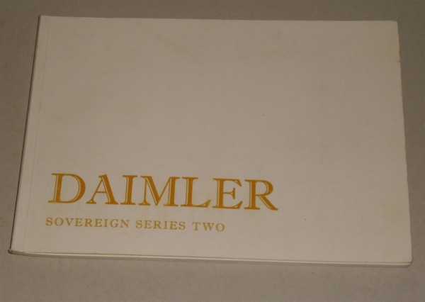 Owner´s Manual / Handbook Daimler Sovereign Serie II + Coupe von 1979