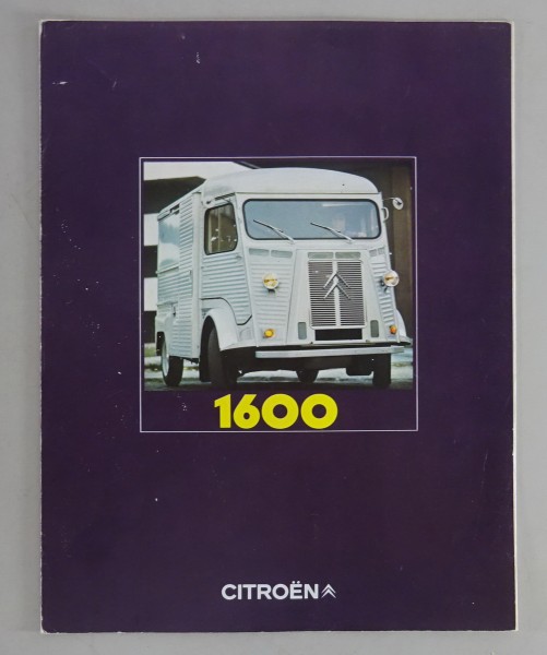 Prospekt / Broschüre Citroen HY / H1600 Stand 11/1971 niederländisch
