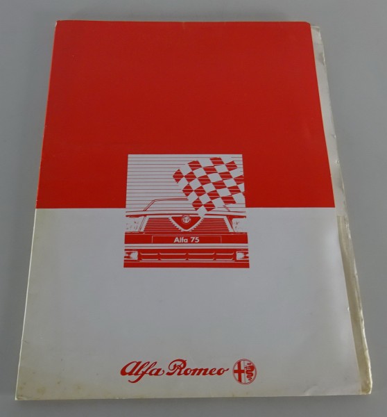 Pressemappe / Pressemitteilung Alfa Romeo 75 Stand ca. 1985