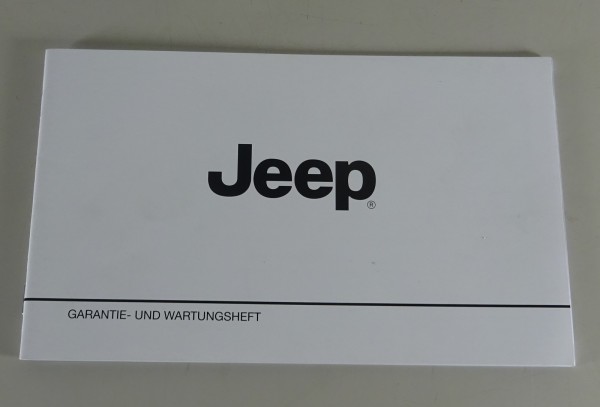 Scheckheft / Serviceheft blanko Jeep Cherokee, Compass, Wrangler etc. Stand 2020