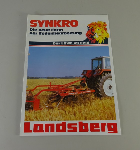 Prospekt / Broschüre Landsberg Grubber Synkro 220 / 260 / 300 Stand 10/1991