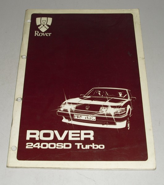 Werkstatthandbuch Rover SD1 2400 SD Turbo Diesel von 1982, DEUTSCH