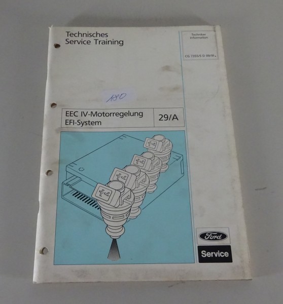 Technische Information Training Ford EEC IV-Motorregelung/ EFI-System von 9/1991