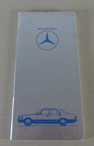 Datenbuch Mercedes-Benz W123 / S123 / W126 / C126 / R107 Stand 09/1991