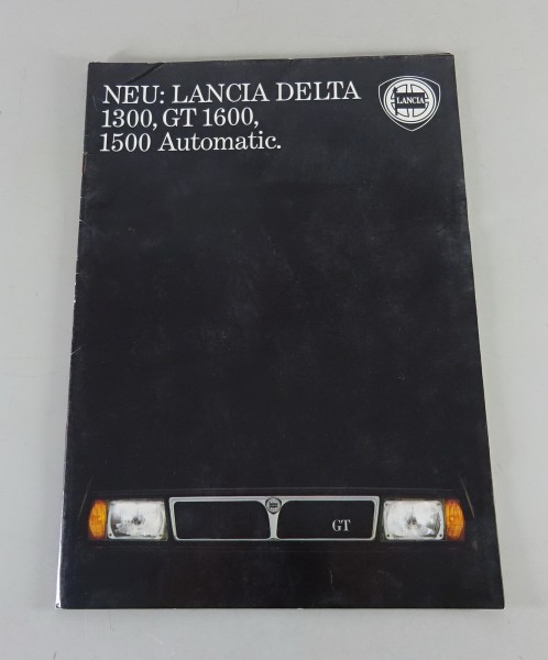 Faltprospekt Lancia Delta 1300 / GT 1600 / 1500 Automatic Stand 04/1983