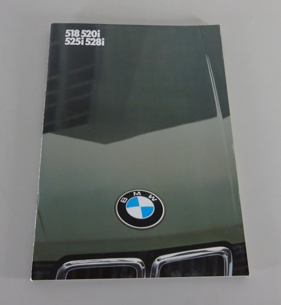 Prospectus / Broschure BMW 5 Series E28 518 / 520i / 525i / 528i from 02/1982