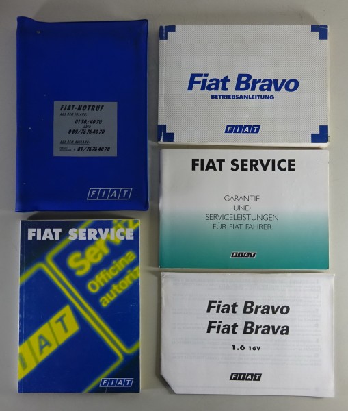 Bordmappe + Betriebsanleitung / Handbuch Fiat Bravo Typ 182 Stand 01/1998