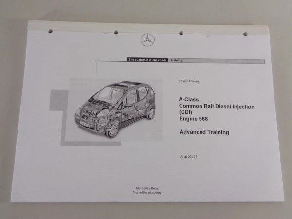 Service Training Mercedes A-Class W168 Engine 660 CDI from 03/1998