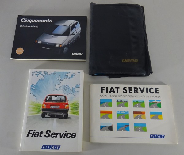 Bordmappe + Betriebsanleitung / Handbuch Fiat Cinquencento von 02/1993