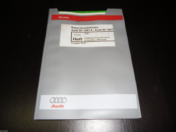 Werkstatthandbuch Audi 80 90 Typ 89 4 Zylinder Einspritz Motor 5 Ventiler ADR